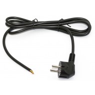 Hyperline PWC-SHM-OE-1.8-BK Кабель с вилкой Schuko (open end), длиной 1.8м (3x0.75 кв.мм), цвет черный (ПВС-ВП-3*0,75-250-S22-10-1,8 ГОСТ 28244-96))