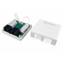 Hyperline SB1-2-8P8C-C6-WH Розетка компьютерная RJ-45(8P8C), категория 6, двойная, внешняя, Dual IDC Hyperline SB1-2-8P8C-C6-WH Розетка компьютерная RJ-45(8P8C), категория 6, двойная, внешняя, Dual IDC