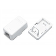 Hyperline SBB3-1-WH Корпус настенной розетки для установки 1-ой вставки типа Keystone Jack, белый