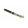 Hyperline SFTP4-C7A-S23-OUT-PE-BK-500 (500 м) Кабель витая пара, экранированная (S/FTP), категория 7A, 4 пары (23AWG), одножильный (solid), каждая пара в фольге, общий экран - оплетка, PE, черный Hyperline SFTP4-C7A-S23-OUT-PE-BK-500 (500 м) Кабель витая пара, экранированная (S/FTP), категория 7A, 4 пары (23AWG), одножильный (solid), каждая пара в фольге, общий экран - оплетка, PE, черный