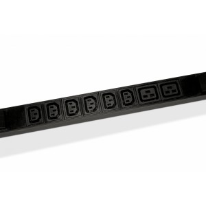 Hyperline SHE-18IEC-6BIEC-3V-3PVR Блок розеток, вертикальный, 3 блока по 6 розеток IEC320 С13 + 2 розетки IEC320 С19 + авт. выключатель, кабель питания 3м (5х6.0мм2) с вилкой IEC 60309 32A (3P+N+E), 380В, 1556х68х44.4мм (ДхШхВ), корпус алюминий, черный Hyperline SHE-18IEC-6BIEC-3V-3PVR Блок розеток, вертикальный, 3 блока по 6 розеток IEC320 С13 + 2 розетки IEC320 С19 + авт. выключатель, кабель питания 3м (5х6.0мм2) с вилкой IEC 60309 32A (3P+N+E), 380В, 1556х68х44.4мм (ДхШхВ), корпус алюминий, черный