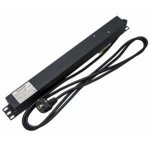 Hyperline SHE19-3SH-2IEC-B-2.5EU Блок розеток для 19 шкафов, горизонтальный, 3 розетки Schuko, 2 розетки IEC320 C13, автоматический выключатель, кабель питания 2.5м (3х1.5мм2) с вилкой Schuko 16A, 250В, 482.6x44.4x44.4мм (ШхГхВ), корпус алюминий, черный Hyperline SHE19-3SH-2IEC-B-2.5EU Блок розеток для 19 шкафов, горизонтальный, 3 розетки Schuko, 2 розетки IEC320 C13, автоматический выключатель, кабель питания 2.5м (3х1.5мм2) с вилкой Schuko 16A, 250В, 482.6x44.4x44.4мм (ШхГхВ), корпус алюминий, черный