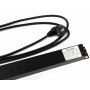 Hyperline SHE19-8SH-S-2.5EU Блок розеток для 19 шкафов, горизонтальный, 8 розеток Schuko, выключатель с подсветкой, кабель питания 2.5м (3х1.5мм2) с вилкой Schuko 16A, 250В, 482.6x44.4x44.4мм (ШхГхВ), корпус алюминий, черный Hyperline SHE19-8SH-S-2.5EU Блок розеток для 19 шкафов, горизонтальный, 8 розеток Schuko, выключатель с подсветкой, кабель питания 2.5м (3х1.5мм2) с вилкой Schuko 16A, 250В, 482.6x44.4x44.4мм (ШхГхВ), корпус алюминий, черный