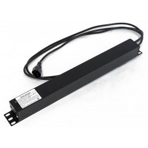 Hyperline SHE19-8SH-S-2.5IEC Блок розеток для 19 шкафов, горизонтальный, 8 розеток Schuko, выключатель с подсветкой, кабель питания 2.5м (3х1.0мм2) с вилкой IEC320 C14 10A, 250В, 482.6x44.4x44.4мм (ШхГхВ), корпус алюминий, черный Hyperline SHE19-8SH-S-2.5IEC Блок розеток для 19 шкафов, горизонтальный, 8 розеток Schuko, выключатель с подсветкой, кабель питания 2.5м (3х1.0мм2) с вилкой IEC320 C14 10A, 250В, 482.6x44.4x44.4мм (ШхГхВ), корпус алюминий, черный