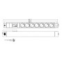 Hyperline SHT19-7SH-IF-2.5EU Блок розеток для 19 шкафов, горизонтальный, 7 розеток Schuko, индикатор питания, защита от перенапряжения (сменный блок), кабель питания 2.5м (3х1.5мм2) с вилкой Schuko 16A, 250В, 482.6x44.4x44.4мм (ШхГхВ), корпус алюминий Hyperline SHT19-7SH-IF-2.5EU Блок розеток для 19 шкафов, горизонтальный, 7 розеток Schuko, индикатор питания, защита от перенапряжения (сменный блок), кабель питания 2.5м (3х1.5мм2) с вилкой Schuko 16A, 250В, 482.6x44.4x44.4мм (ШхГхВ), корпус алюминий