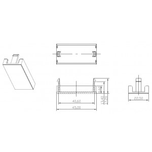 Hyperline SIP2-BL-M45-22.5 Вставка-заглушка 45x22,5 (аналог Mosaic) Hyperline SIP2-BL-M45-22.5 Вставка-заглушка 45x22,5 (аналог Mosaic)