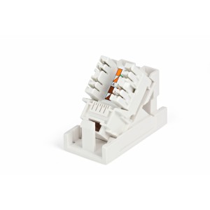 Hyperline SIP2K-C6-M45-22.5 Розетка (вставка) 45x22,5 (аналог Mosaic) с наклонным модулем RJ-45 категории 6 Hyperline SIP2K-C6-M45-22.5 Розетка (вставка) 45x22,5 (аналог Mosaic) с наклонным модулем RJ-45 категории 6