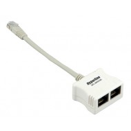 Hyperline SPL-BRIDGE Разветвитель RJ-45 4Prр.USOC -> 2 x 4Pr.USOC