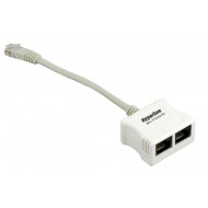 Hyperline SPL-YT4-E2-E2 Разветвитель RJ-45 4Pr.T568A/T568B -> 2 x 2Pr.10BASE-T