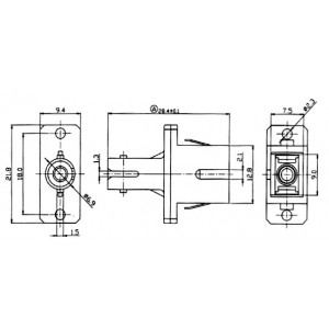 Hyperline ST-SC-SM Проходной адаптер ST-SC, SM (для одномодового кабеля), корпус пластмассовый, (синий) Hyperline ST-SC-SM Проходной адаптер ST-SC, SM (для одномодового кабеля), корпус пластмассовый, (синий)