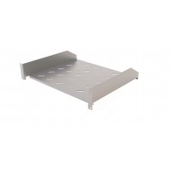 Hyperline TAL3-2U-400-RAL7035 Полка угловая с перфорацией 19, 2U, ширина 440 мм, глубина 400 мм, цвет серый (RAL 7035)