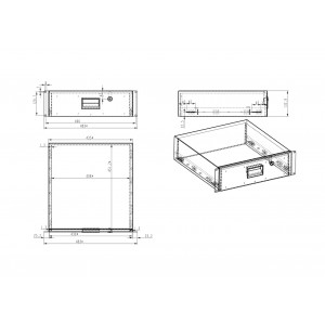 Hyperline TDR3-3U-460-RAL7035 Полка (ящик) для документов с замком, 3U, 133х483х460мм (ВхШхГ), цвет серый (RAL 7035) Hyperline TDR3-3U-460-RAL7035 Полка (ящик) для документов с замком, 3U, 133х483х460мм (ВхШхГ), цвет серый (RAL 7035)
