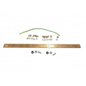 Hyperline TGRD-19 Медная шина заземления, 19, 482 мм, комплект (шина с винтами, крепление в стойку, кабель заземления 30 см) Hyperline TGRD-19 Медная шина заземления, 19, 482 мм, комплект (шина с винтами, крепление в стойку, кабель заземления 30 см)