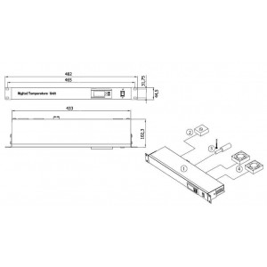 Hyperline TMPC-230V-RAL9004 Микропроцессорная контрольная панель, цвет черный (RAL 9004) Hyperline TMPC-230V-RAL9004 Микропроцессорная контрольная панель, цвет черный (RAL 9004)