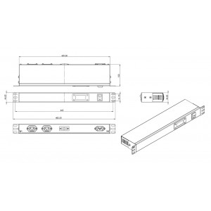 Hyperline TMPY2-230V-RAL7035 Микропроцессорная контрольная панель,1U, для всех шкафов 19, подключение до двух устройств, датчик температуры, кабель питания 1.8 м, цвет серый (RAL 7035) Hyperline TMPY2-230V-RAL7035 Микропроцессорная контрольная панель,1U, для всех шкафов 19, подключение до двух устройств, датчик температуры, кабель питания 1.8 м, цвет серый (RAL 7035)