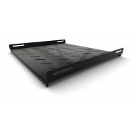 Hyperline TSH3L-450-RAL9004 (TSH3L-450-RAL9005) Полка стационарная, глубина 450 мм, с боковым креплением, нагрузка до 20 кг, для шкафов серии TTB, TTR, TWB/TWB-FC, 485х450мм (ШхГ), цвет черный (RAL 9004/RAL 9005)