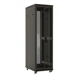 Hyperline TTB-2788-AS-RAL9004 Шкаф напольный 19-дюймовый, 27U, 1388x800х800 мм (ВхШхГ), передняя дверь стеклянная, задняя дверь сплошная, ручка с замком, 2 вертикальных кабельных организатора, цвет черный (RAL 9004) (разобранный) Hyperline TTB-2788-AS-RAL9004 Шкаф напольный 19-дюймовый, 27U, 1388x800х800 мм (ВхШхГ), передняя дверь стеклянная, задняя дверь сплошная, ручка с замком, 2 вертикальных кабельных организатора, цвет черный (RAL 9004) (разобранный)