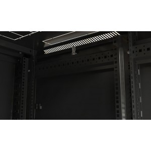 Hyperline TTB-3761-AS-RAL9004 Шкаф напольный 19-дюймовый, 37U, 1833x600х1000 мм (ВхШхГ), передняя стеклянная дверь со стальными перфорированными боковинами, задняя дверь сплошная, ручка с замком, крыша нового типа, цвет черный (RAL 9004) (разобранный) Hyperline TTB-3761-AS-RAL9004 Шкаф напольный 19-дюймовый, 37U, 1833x600х1000 мм (ВхШхГ), передняя стеклянная дверь со стальными перфорированными боковинами, задняя дверь сплошная, ручка с замком, крыша нового типа, цвет черный (RAL 9004) (разобранный)