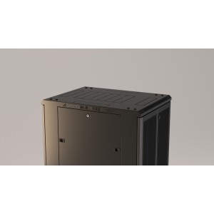 Hyperline TTR-2266-DD-RAL9005 Шкаф напольный 19-дюймовый, 22U, 1166x600х600 мм (ВхШхГ), передняя и задняя распашные перфорированные двери (75%), ручка с замком, цвет черный (RAL 9005) (разобранный) Hyperline TTR-2266-DD-RAL9005 Шкаф напольный 19-дюймовый, 22U, 1166x600х600 мм (ВхШхГ), передняя и задняя распашные перфорированные двери (75%), ручка с замком, цвет черный (RAL 9005) (разобранный)