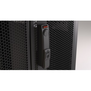 Hyperline TTR-2766-DD-RAL9005 Шкаф напольный 19-дюймовый, 27U, 1388x600х600 мм (ВхШхГ), передняя и задняя распашные перфорированные двери (75%), ручка с замком, цвет черный (RAL 9005) (разобранный) Hyperline TTR-2766-DD-RAL9005 Шкаф напольный 19-дюймовый, 27U, 1388x600х600 мм (ВхШхГ), передняя и задняя распашные перфорированные двери (75%), ручка с замком, цвет черный (RAL 9005) (разобранный)