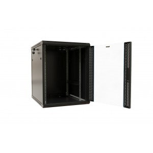 Hyperline TWB-1268-GP-RAL9004 Шкаф настенный 19-дюймовый (19), 12U, 650x600х800мм, стеклянная дверь с перфорацией по бокам, ручка с замком, цвет черный (RAL 9004) (разобранный) Hyperline TWB-1268-GP-RAL9004 Шкаф настенный 19-дюймовый (19), 12U, 650x600х800мм, стеклянная дверь с перфорацией по бокам, ручка с замком, цвет черный (RAL 9004) (разобранный)