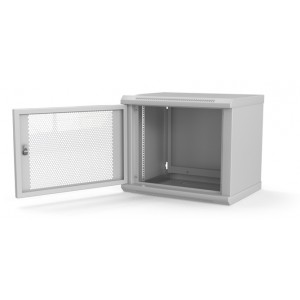 Hyperline TWL-0645-SD-RAL7035 Шкаф настенный 19-дюймовый (19), 6U, 367x600х450мм, металлическая перфорированная дверь, несъемные стенки, 1 пара профилей, цвет серый (RAL 7035) (собранный) Hyperline TWL-0645-SD-RAL7035 Шкаф настенный 19-дюймовый (19), 6U, 367x600х450мм, металлическая перфорированная дверь, несъемные стенки, 1 пара профилей, цвет серый (RAL 7035) (собранный)
