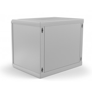 Hyperline TWL-0645-SR-RAL7035 Шкаф настенный 19-дюймовый (19), 6U, 367x600х450мм, металлическая дверь, несъемные стенки, 1 пара профилей, цвет серый (RAL 7035) (собранный) Hyperline TWL-0645-SR-RAL7035 Шкаф настенный 19-дюймовый (19), 6U, 367x600х450мм, металлическая дверь, несъемные стенки, 1 пара профилей, цвет серый (RAL 7035) (собранный)