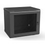 Hyperline TWL-0930-SD-RAL9005 Шкаф настенный 19-дюймовый (19), 9U, 500x600х300мм, металлическая перфорированная дверь, несъемные стенки, 1 пара профилей, цвет черный (RAL 9005) (собранный) Hyperline TWL-0930-SD-RAL9005 Шкаф настенный 19-дюймовый (19), 9U, 500x600х300мм, металлическая перфорированная дверь, несъемные стенки, 1 пара профилей, цвет черный (RAL 9005) (собранный)