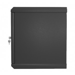 Hyperline TWL-0930-SR-RAL9005 Шкаф настенный 19-дюймовый (19), 9U, 500x600х300мм, металлическая дверь, несъемные стенки, 1 пара профилей, цвет черный (RAL 9005) (собранный) Hyperline TWL-0930-SR-RAL9005 Шкаф настенный 19-дюймовый (19), 9U, 500x600х300мм, металлическая дверь, несъемные стенки, 1 пара профилей, цвет черный (RAL 9005) (собранный)