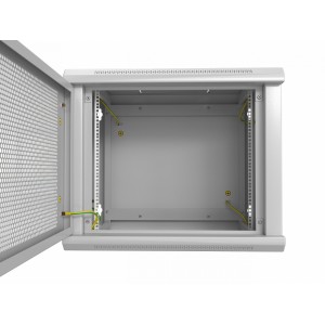 Hyperline TWL-1230-SD-RAL7035 Шкаф настенный 19-дюймовый (19), 12U, 650x600х300мм, металлическая перфорированная дверь, несъемные стенки, 1 пара профилей, цвет серый (RAL 7035) (собранный) Hyperline TWL-1230-SD-RAL7035 Шкаф настенный 19-дюймовый (19), 12U, 650x600х300мм, металлическая перфорированная дверь, несъемные стенки, 1 пара профилей, цвет серый (RAL 7035) (собранный)