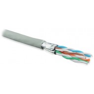 Hyperline UFTP4-C6A-S23-IN-LSZH-GY-500 (500 м) Кабель витая пара U/FTP, кат. 6a (10GBE), 4 пары (23AWG), одножильный (solid), каждая пара в экране, без общего экрана, нг(A)-HF, –20°C – +60°C, серый