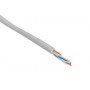 Hyperline UUTP2-C5-S24-IN-PVC-GY-500 (500 м) Кабель витая пара, неэкранированная U/UTP, категория 5, 2 пары (24 AWG), одножильный (solid), PVC, -20°C – +75°C, серый Hyperline UUTP2-C5-S24-IN-PVC-GY-500 (500 м) Кабель витая пара, неэкранированная U/UTP, категория 5, 2 пары (24 AWG), одножильный (solid), PVC, -20°C – +75°C, серый