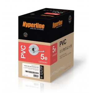 Hyperline UUTP4-C5E-S24-IN-PVC-OR-100 (100 м) Кабель витая пара, неэкранированная U/UTP, категория 5e, 4 пары (24 AWG), одножильный (solid), PVC, -20°C – +75°C, оранжевый - гарантия: 15 лет компонентная, 25 лет системная Hyperline UUTP4-C5E-S24-IN-PVC-OR-100 (100 м) Кабель витая пара, неэкранированная U/UTP, категория 5e, 4 пары (24 AWG), одножильный (solid), PVC, -20°C – +75°C, оранжевый - гарантия: 15 лет компонентная, 25 лет системная