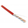 Hyperline UUTP4-C5E-S24-IN-PVC-RD-100 (100 м) Кабель витая пара, неэкранированная U/UTP, категория 5e, 4 пары (24 AWG), одножильный (solid), PVC, -20°C – +75°C, красный - гарантия: 15 лет компонентная, 25 лет системная Hyperline UUTP4-C5E-S24-IN-PVC-RD-100 (100 м) Кабель витая пара, неэкранированная U/UTP, категория 5e, 4 пары (24 AWG), одножильный (solid), PVC, -20°C – +75°C, красный - гарантия: 15 лет компонентная, 25 лет системная