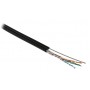 Hyperline UUTP4-C5E-S24-SW-OUT-PE-BK-500 (500 м) Кабель витая пара U/UTP, кат.5e, 4 пары (24 AWG), одножильн. (solid), с металл. тросом, внешний, PE, -40°C - +60°C, черный - гарантия: 15 лет компонентная Hyperline UUTP4-C5E-S24-SW-OUT-PE-BK-500 (500 м) Кабель витая пара U/UTP, кат.5e, 4 пары (24 AWG), одножильн. (solid), с металл. тросом, внешний, PE, -40°C - +60°C, черный - гарантия: 15 лет компонентная