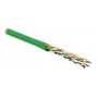 Hyperline UUTP4-C6-P24-NCR-IN-PVC-GN-100 (100 м) Кабель витая пара, неэкранированная U/UTP, категория 6, 4 пары (24 AWG), многожильный (patсh), без разделителя, PVC, нг(А)-HF, –5°C–+60°C, зеленый Hyperline UUTP4-C6-P24-NCR-IN-PVC-GN-100 (100 м) Кабель витая пара, неэкранированная U/UTP, категория 6, 4 пары (24 AWG), многожильный (patсh), без разделителя, PVC, нг(А)-HF, –5°C–+60°C, зеленый