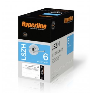 Hyperline UUTP4-C6-S23-IN-LSZH-GN-305 (305 м) Кабель витая пара U/UTP, категория 6, 4 пары (23 AWG), одножильный (solid), с разделителем, LSZH, нг(А)-HF, –20°C – +75°C, зеленый - гарантия:15 лет компонентная, 25 лет системная Hyperline UUTP4-C6-S23-IN-LSZH-GN-305 (305 м) Кабель витая пара U/UTP, категория 6, 4 пары (23 AWG), одножильный (solid), с разделителем, LSZH, нг(А)-HF, –20°C – +75°C, зеленый - гарантия:15 лет компонентная, 25 лет системная