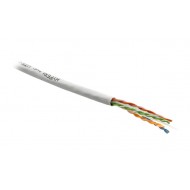 Hyperline UUTP4-C6-S23-IN-PVC-WH-305 (305 м) Кабель витая пара, неэкранированная U/UTP, категория 6, 4 пары (23 AWG), одножильный (solid), с разделителем, PVC, –20°C – +75°C, белый - гарантия: 15 лет компонентная, 25 лет системная