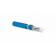 Hyperline UUTP4-C6A-S23-IN-LSZH-BL-500 (500 м) Кабель витая пара, неэкранированная U/UTP, категория 6a (10GBE), 4 пары (23 AWG), одножильный (solid), LSZH, синий