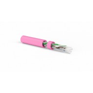 Hyperline UUTP4-C6A-S23-IN-LSZH-PK-500 (500 м) Кабель витая пара, неэкранированная U/UTP, категория 6a (10GBE), 4 пары (23 AWG), одножильный (solid), LSZH, розовый