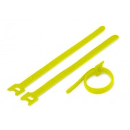 Hyperline WAS-135-YL Хомут для кабеля, липучка с мягкой застежкой, 135x14 мм, желтый