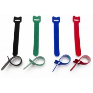 Hyperline WASN-135-mix-10 Хомут для кабеля, липучка с мягкой застежкой, 135x14 мм, цвет в ассортименте (10 шт.)